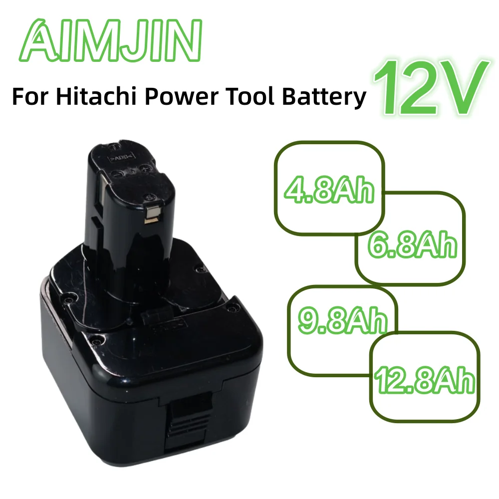 

For Hitachi 12V 4.8Ah/6.8Ah/9.8Ah/12.8Ah NI-MH Rechargeable Tools Replace the backup battery EB1214S, EB1220BL, EB1122S, WR12DMR