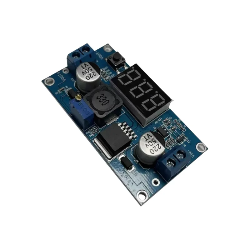 

DC-DC Step-Up Module with Voltage Digital Display - LM2577 Boost Circuit Board - 3A High-Current Output