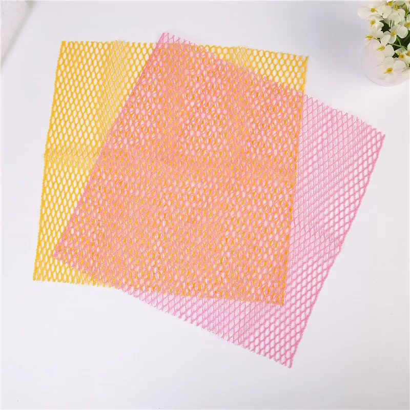 2Pcs/Set Innovative Dish Washing Net Cloths Screen Cleaning Wipes Durable Mesh Dishwashing Towel Car Cleaning Cloth Mesh Towel