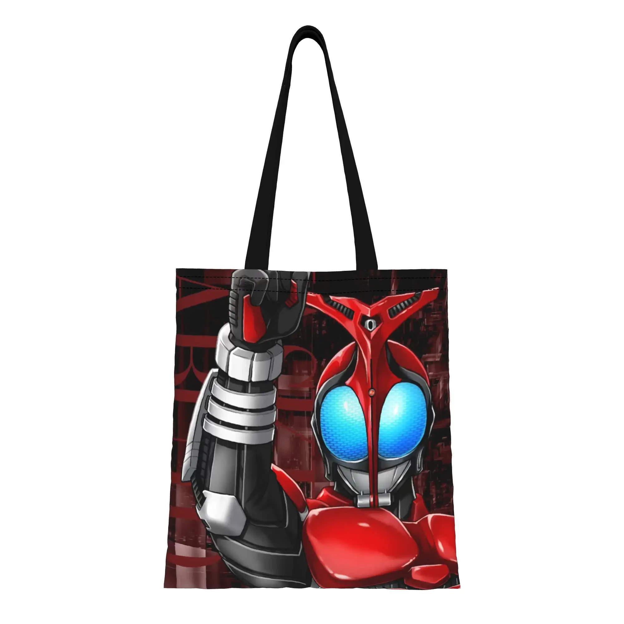 

Сумка-тоут из канваса «Маскированный воин» (11) Kamen Rider, идеально подходит для покупок, женская сумка с верхней ручкой.