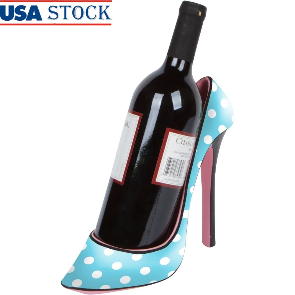 

Stylish High Heel Wine Bottle Holder Unique Wine Rack Conversation Starter Great Gift Dinner Parties or Home Decor
