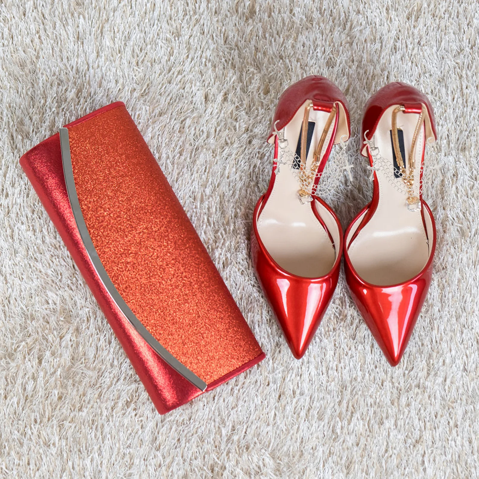 

1pcs 1 Pair Robot Pendant Multi-Layer Alloy Shoe Chains Chic Decorations For White Shoes Silver Color Heavy Industry Style