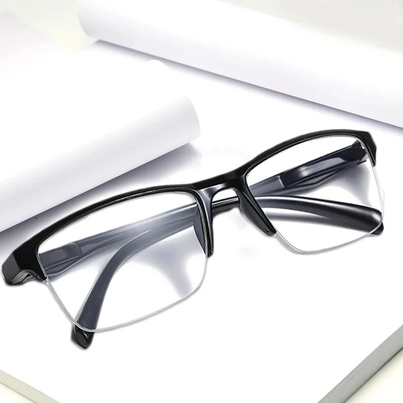 

Очки в стиле ретро для мужчин и женщин, пресбиопические аксессуары с полуободковой оправой, лёгкие аксессуары для чтения, с диоптриями от + 0,75 до + 4,0