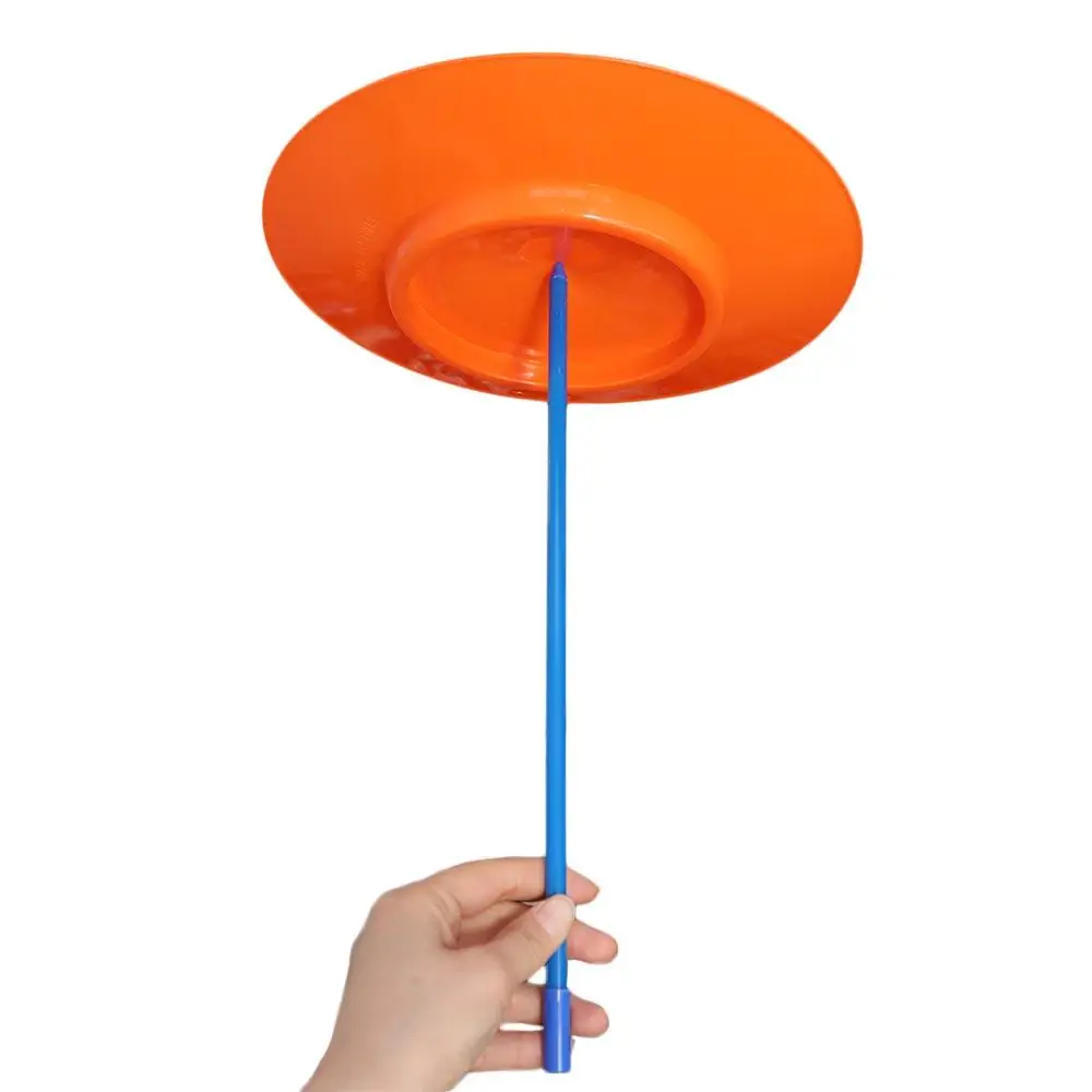 Flying Disc Juggling Spinning Plates Circus Performance Balance Skills Acrobatic Turntable Colorful Ability Training