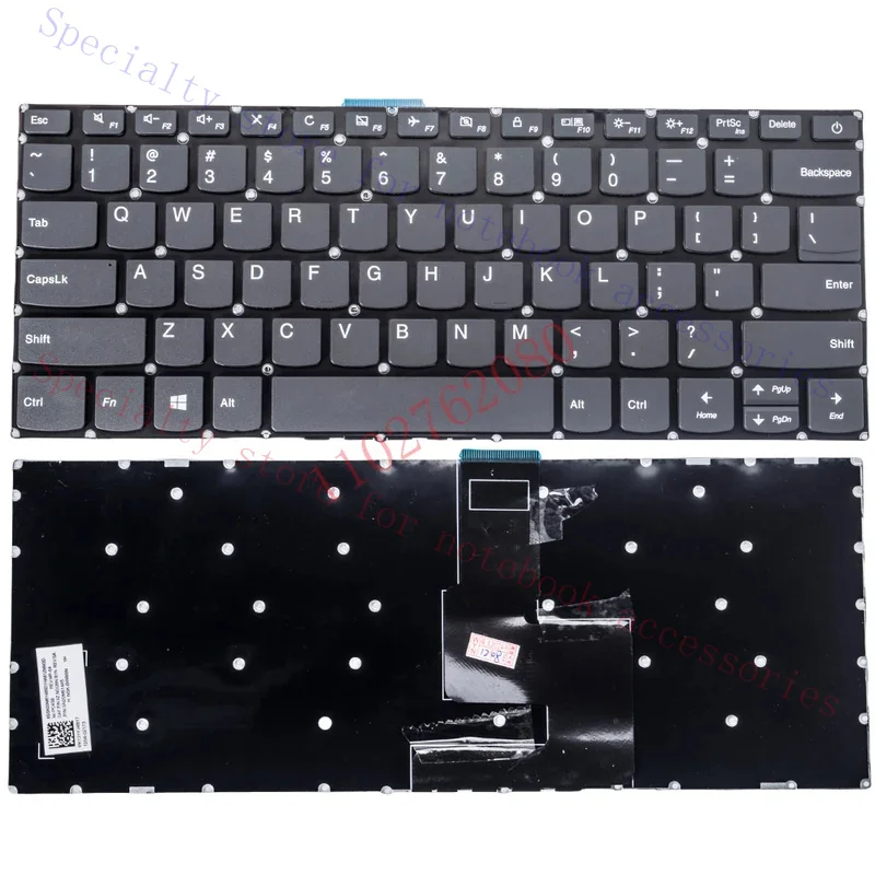 US laptop Keyboard for Lenovo V14-ADA (82C6) V14-ARE V14-IGL V14-IIL V14-IKB V14-IWL Without Backlit SN20M61485
