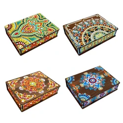 New Diamond Painting Jewelry Box Set scatola di legno diamante mosaico ricamo punto croce scatola di immagazzinaggio di gioielli fai da te regalo di compleanno