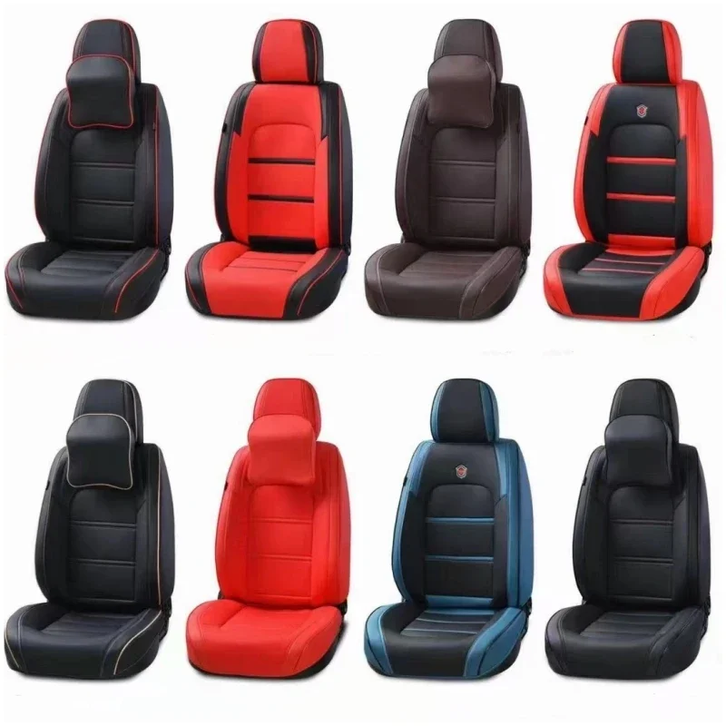 Four Seasons New All-inclusive Leather Sports Car Seat Multi-color Car Seat Covers