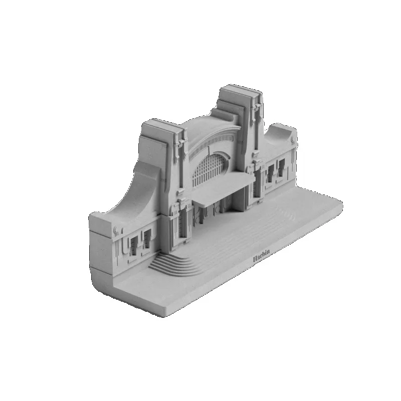 

Cement Building Model Creative Living Room Entrance Home Furnishing Office Desktop Ornament