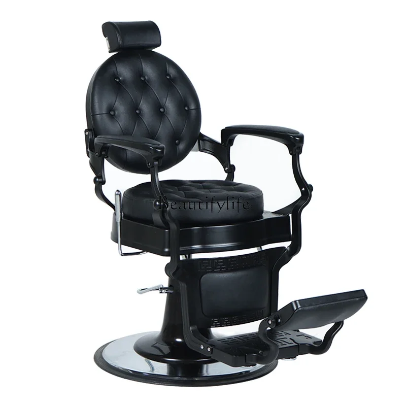 

Men's Oil Head Hairdressing Chair for Hair Salon Barber Shop Hair Cutting Lifting Reclining Shaving Chair