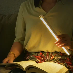 مستشعر الحركة أضواء ليلية لاسلكية LED مصباح USB مغناطيسي قابل لإعادة الشحن لخزانة ملابس غرفة نوم خزانة مطبخ مدخل أنبوب كاشف مصباح أفضل 8 مصابيح لاسلكية مبيعا - رقم 2