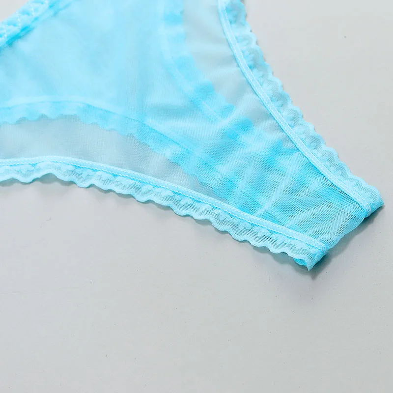 Sexy Women Thongs Lingerie Thin Transparent Panties Lady Low Waist Underwear Breathable Seamles Briefs Female Lace G-String