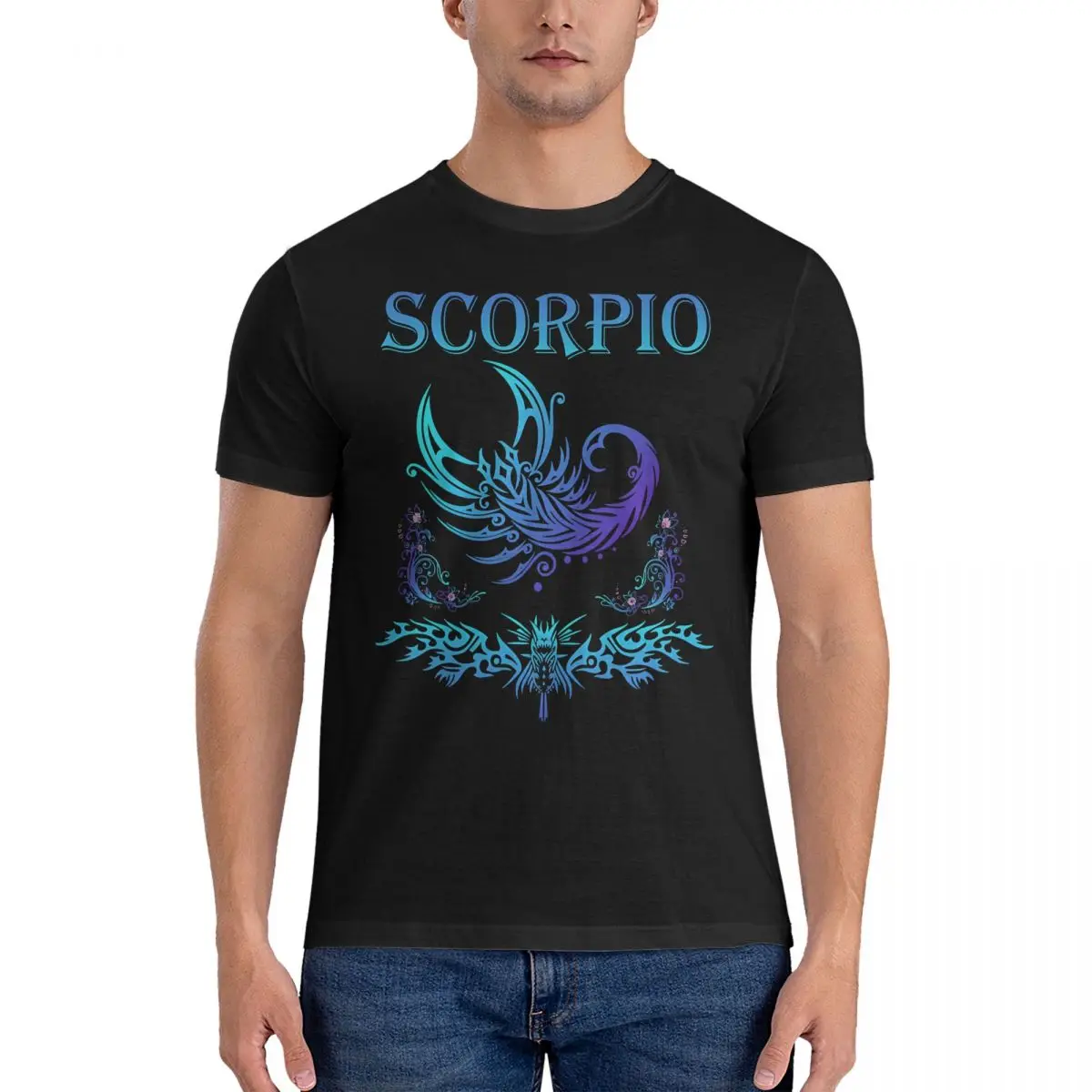 Humorous Bravery Vibrant Performance Level Cool Scorpion Gifts Music Fans T-Shirts Men Round Collar 100% Cotton T Shirts