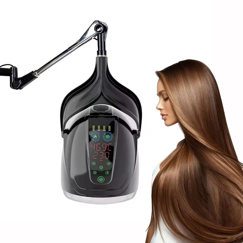 Stand-up Hooded Hair Dryer 1000W Salon Grade 8-Speed Smart Touch Control Negative Ion Ozone Portable Bonnet Dryer