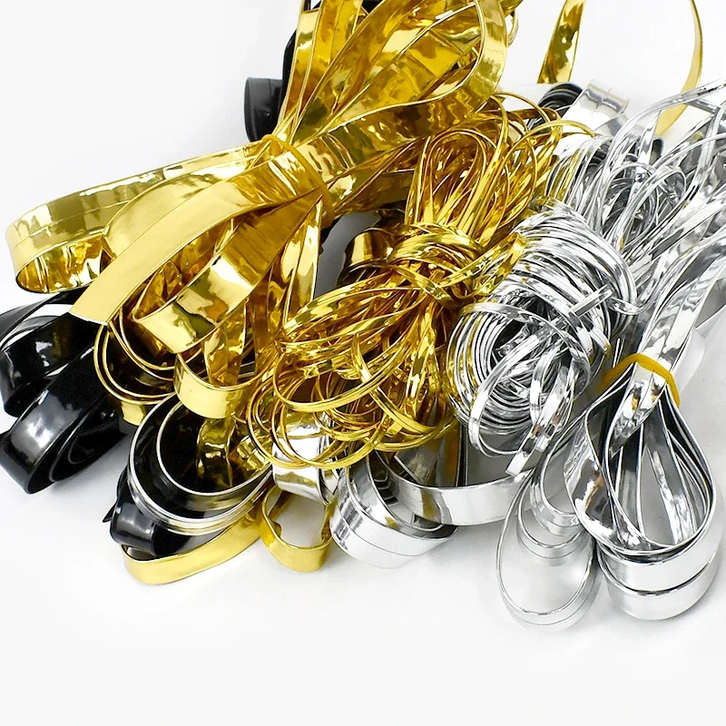 5M 5/8/10/15/20mm PU Hemming Ribbon Mirror Leather Rope Jewelry Decoration Webbing Cord Headdress Edge Tape Trims Accessories