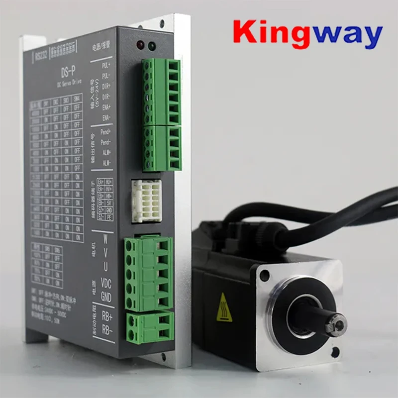 DC Servos 100W 24V-48V 6A 3000rpm 2500 line incremental DC Servo Motor with Driver 40M00330DC +DS-P100W for cnc Machine