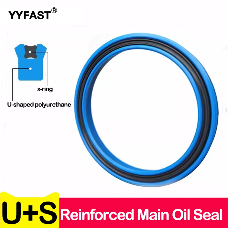 U+S Reinforced Main Oil Seal,25x33x5,30x40x6,35x45x6,40x50x6,Piston And Piston Rod Universal, MPS Hydraulic Combination Oil Seal