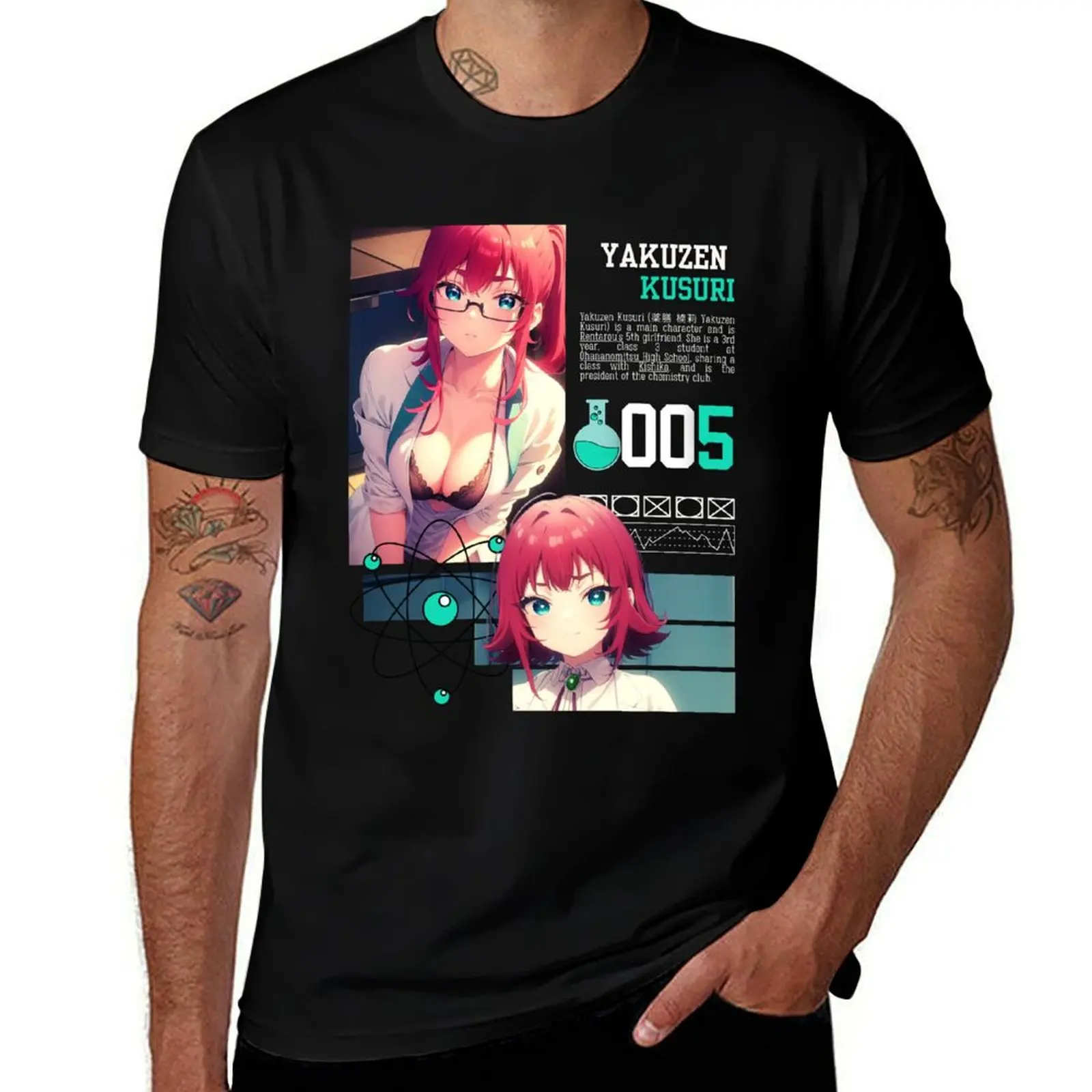 anime arth , anime , yakuzen kusuri, the 100 girlfriends T-Shirt customizeds Short sleeve tee t shirts for men