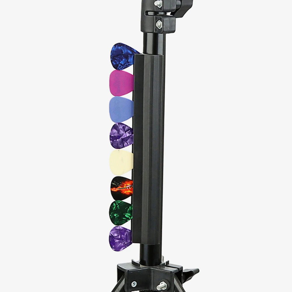 

Adjustable Black Guitar Pick Clamp Non for Acoustic Electric Guitars Mic Stand Compatible Picks Display L905A