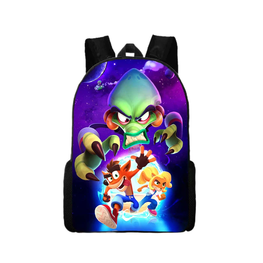 

Crash Bandicoot 's Backpack Boys' Backpack Lightweight Cartoon Animal Print 's Backpack Best Gift