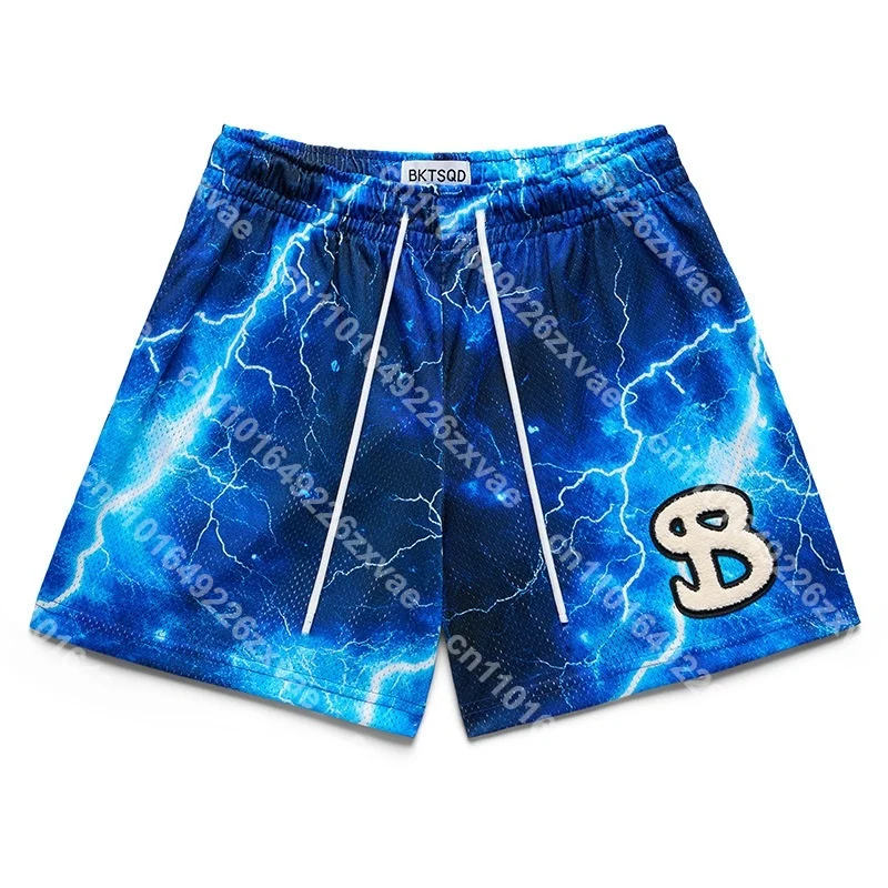 

Pantalones cortos deportivos de verano para hombre BKTSQD, pantalones cortos de malla de secado rápido