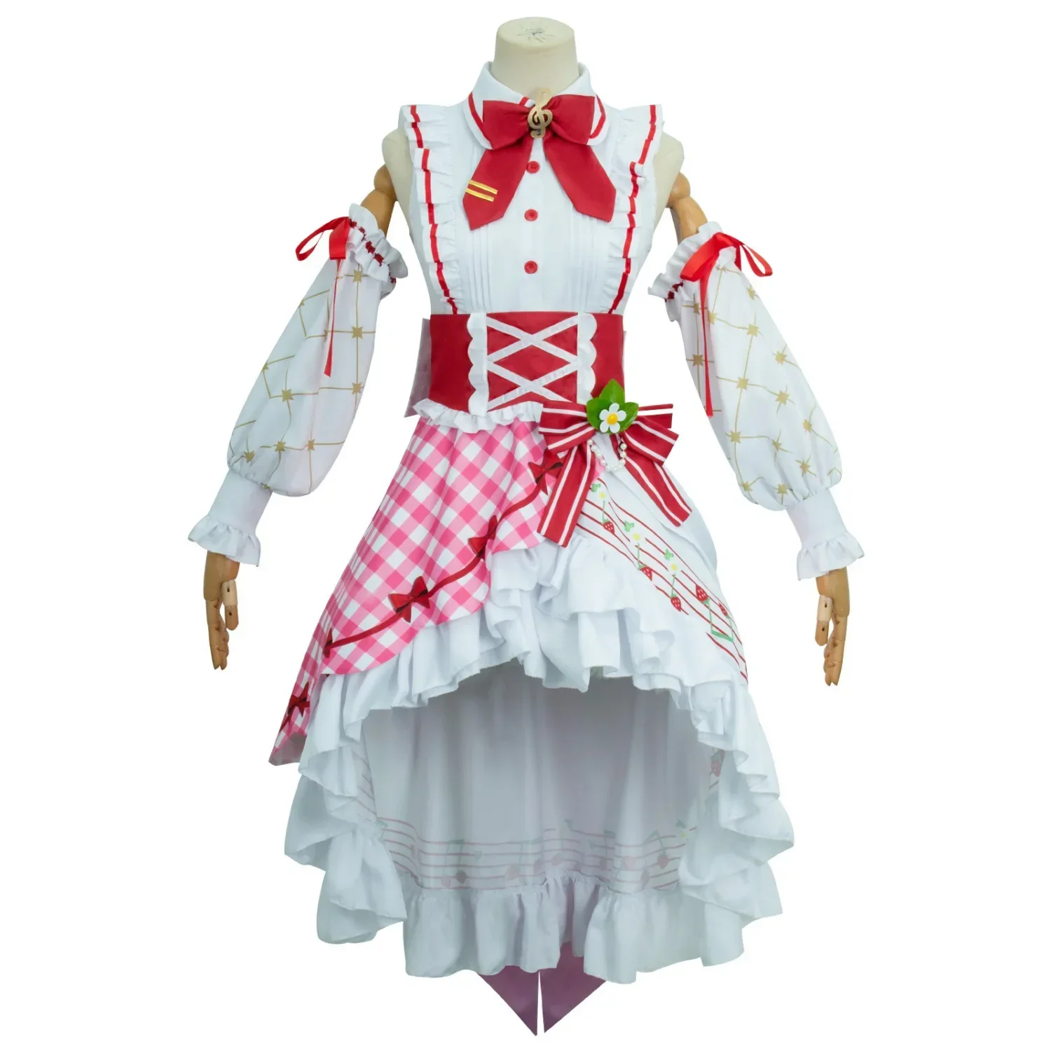 Disfraces de Cosplay de fresa de Anime para mujer, vestido Lolita, ropa de niña femenina, fiesta de Carnaval de Halloween, 15 ° aniversario