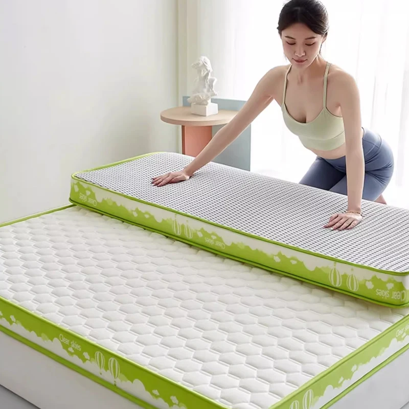 اللاتكس الإسفنج فراش الكلمة حصيرة طوي انتعاش بطيء حصير الكلمة حصيرة غطاء المفارش 4/7 سنتيمتر سمك الملك التوأم الملكة حجم #2