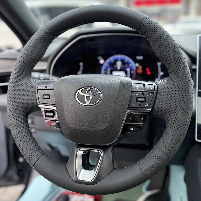 

Подходит для прошитых вручную чехлов на руль Toyota Alphard и Toyota Vellfire.