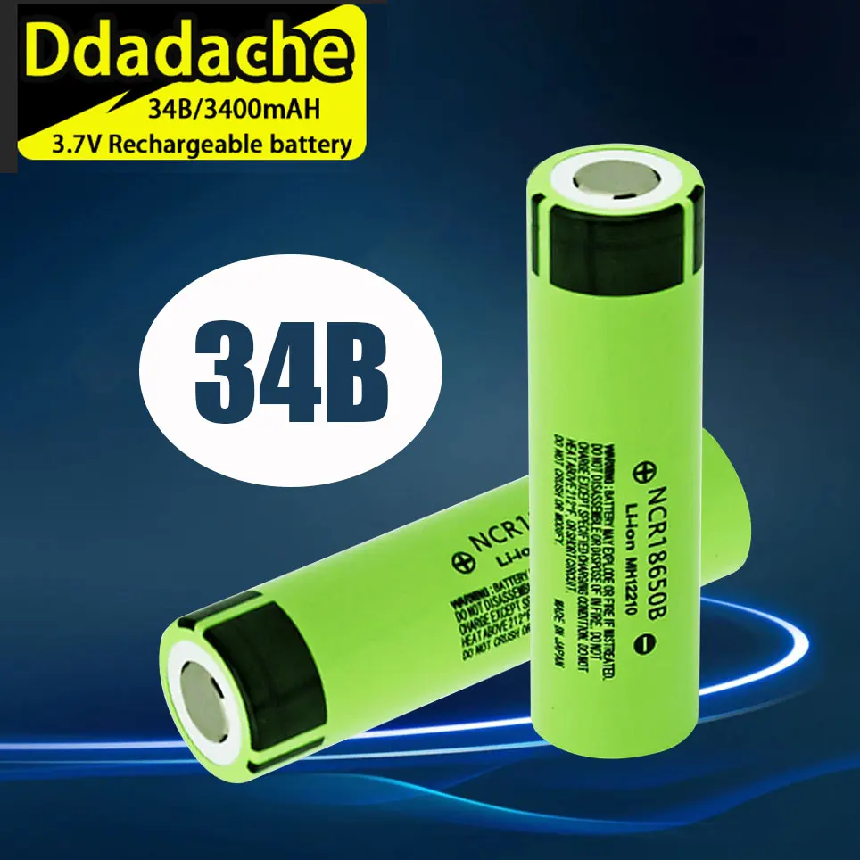 Neue 18650 NCR18650B 3,7 V 3500 mAh 34B 100 % Original-Lithium-Akkus für Taschenlampen