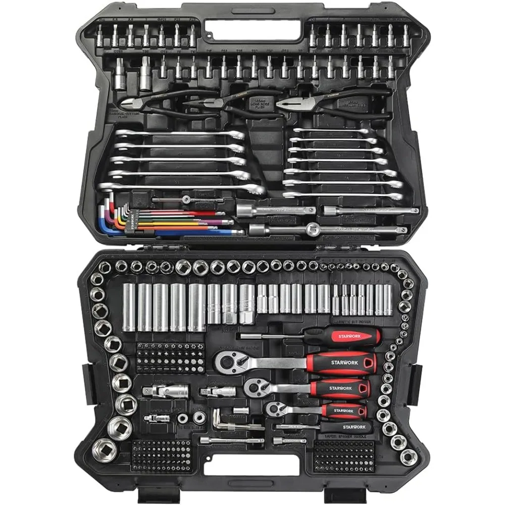 Professional 314-Piece Metric Mechanics Tool and Socket Set