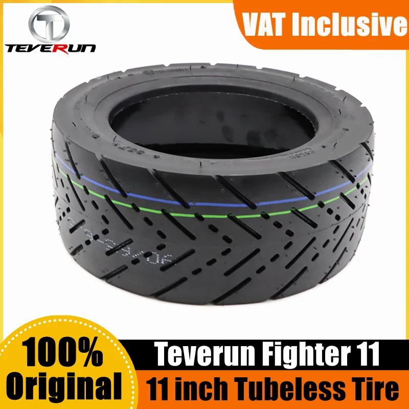 Original CST Tubeless Tire 90/65-6.5 For Teverun Fighter 11/11+/Supreme Electric Scooter 11 Inch Jelly Gum Self Repairing Tire