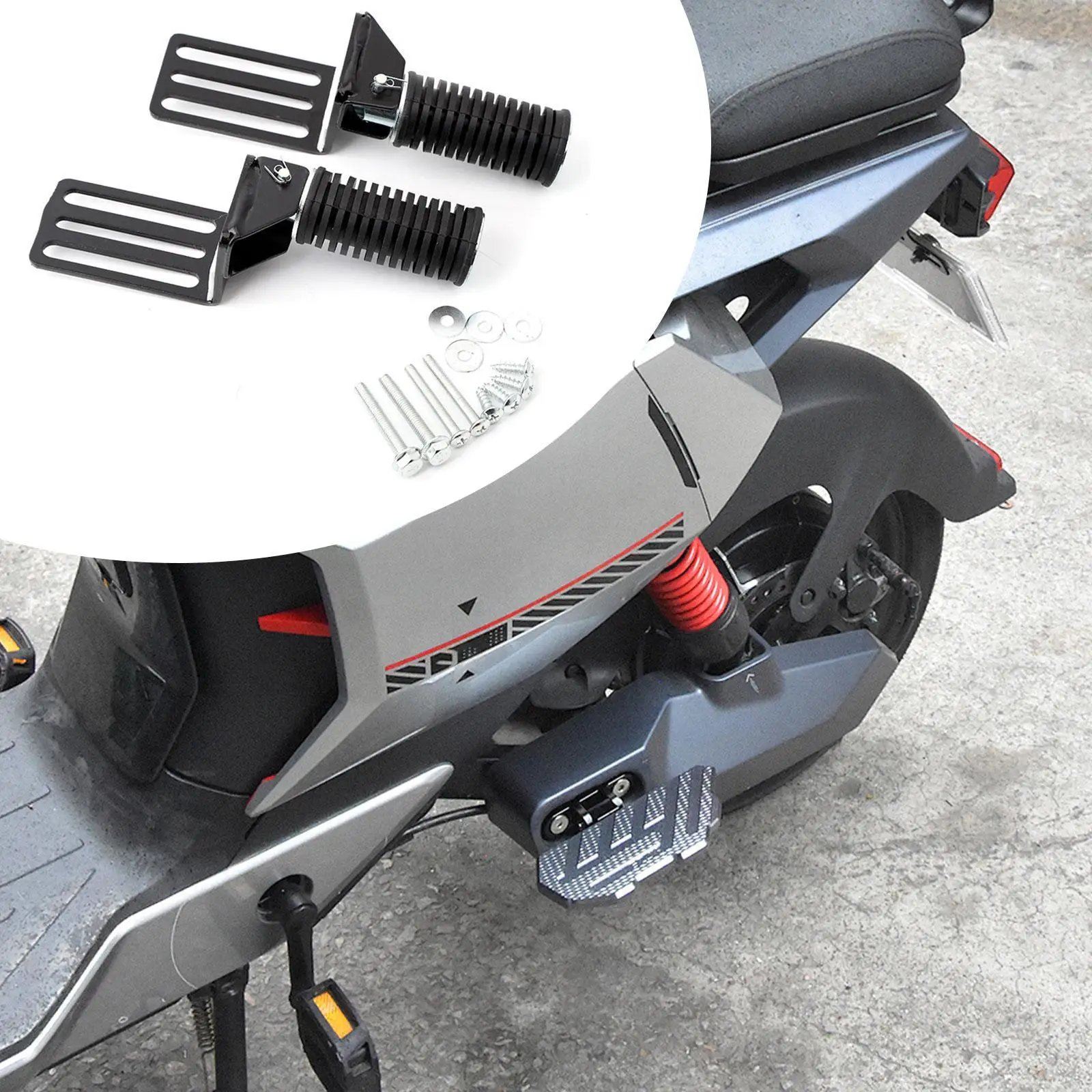 مساند القدم بدواسة القدم للدراجة الكهربائية للدراجات النارية الكهربائية #4