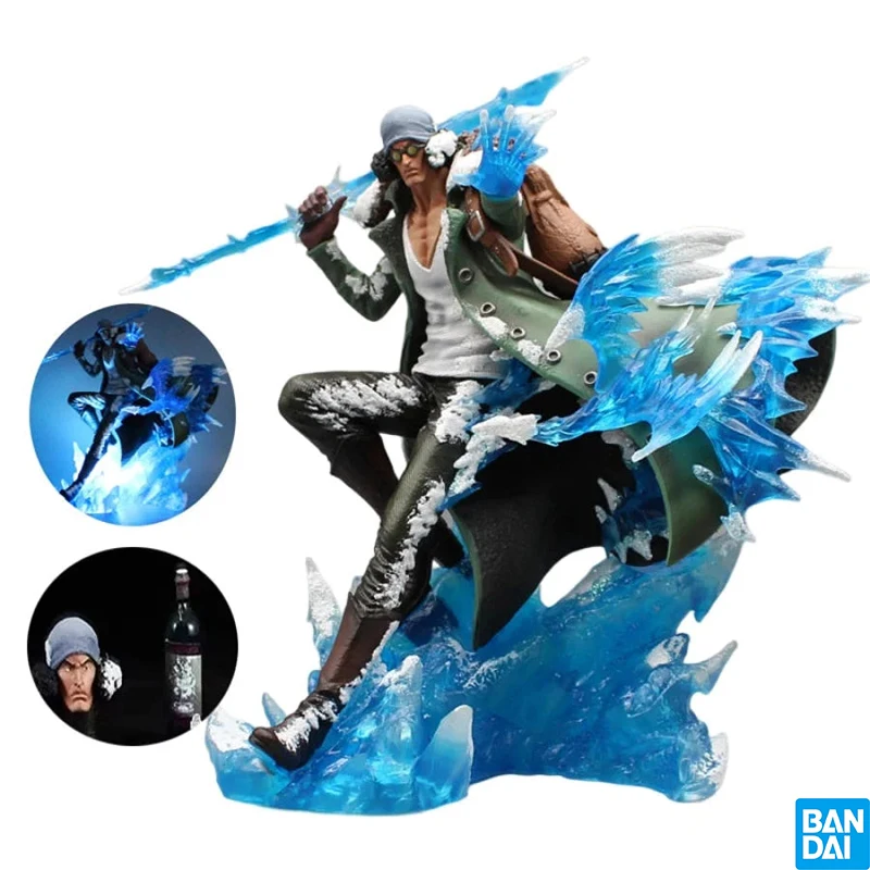 BANDAI ONE PIECE AOKIJI KUZAN BARBANERA AMMIRAGLIO ACTION FIGURE 30 Cm Luminescence Anime Estatueta Modelo Collection