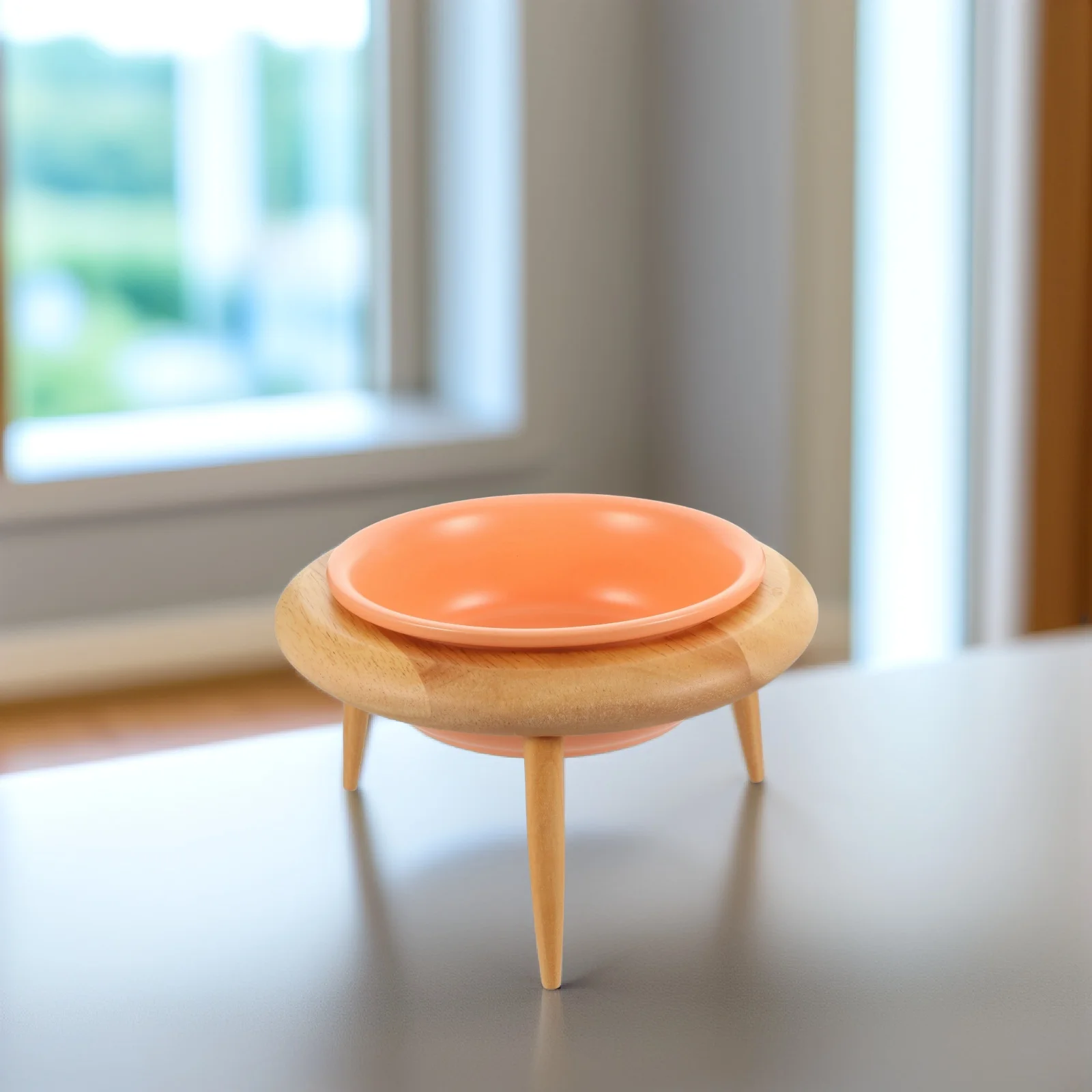 

Ceramic Cat Bowl Dog Raised Food Bowls for Small Pets Water Container Rack Feeder Dual Purpose Pet Neck Protection Home