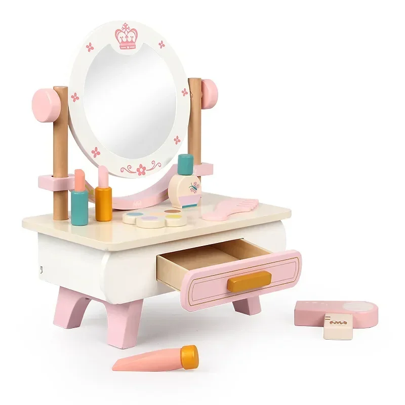 Play House Kids Dressing Table Birthday Gift Vanity Toy Set Children's Dressers Bedroom Penteadeira Infantil Kids Stuff Girl