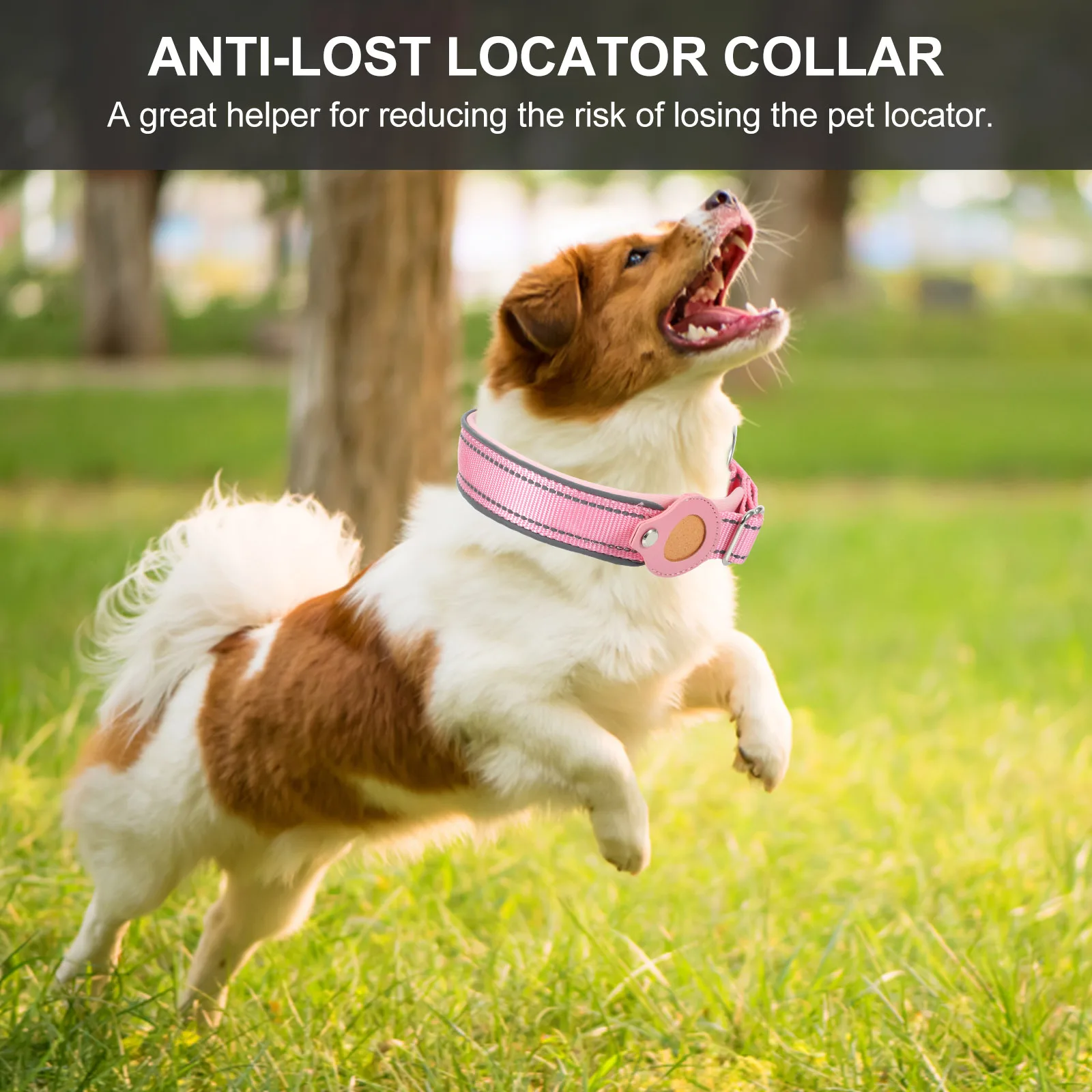 

1pc Anti-lost Pet Collar Protective Case Durable Nylon Neoprene Shell for Dog Fitness Smart Accessory Reflective Scratch