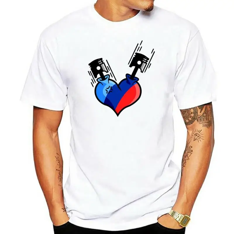 2024 Fashion Hot Germany Car Heart M3 M5 X5 I8 T-Shirt Men T-Shirt Tee shirt