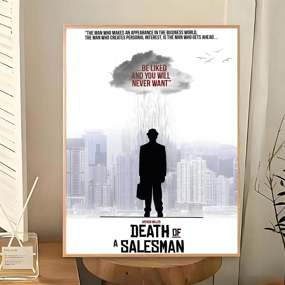 Play Tragedy Drama Death Of A Salesman Poster Wall Art Painting for Living Room Home Decoration and Holiday Gifts