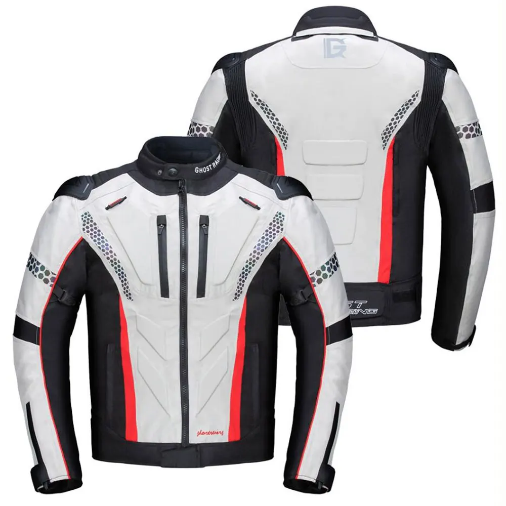 Giacca da moto invernale a prova di freddo Giacca da corsa da motocross da uomo Abbigliamento protettivo da moto impermeabile con fodera rimovibile