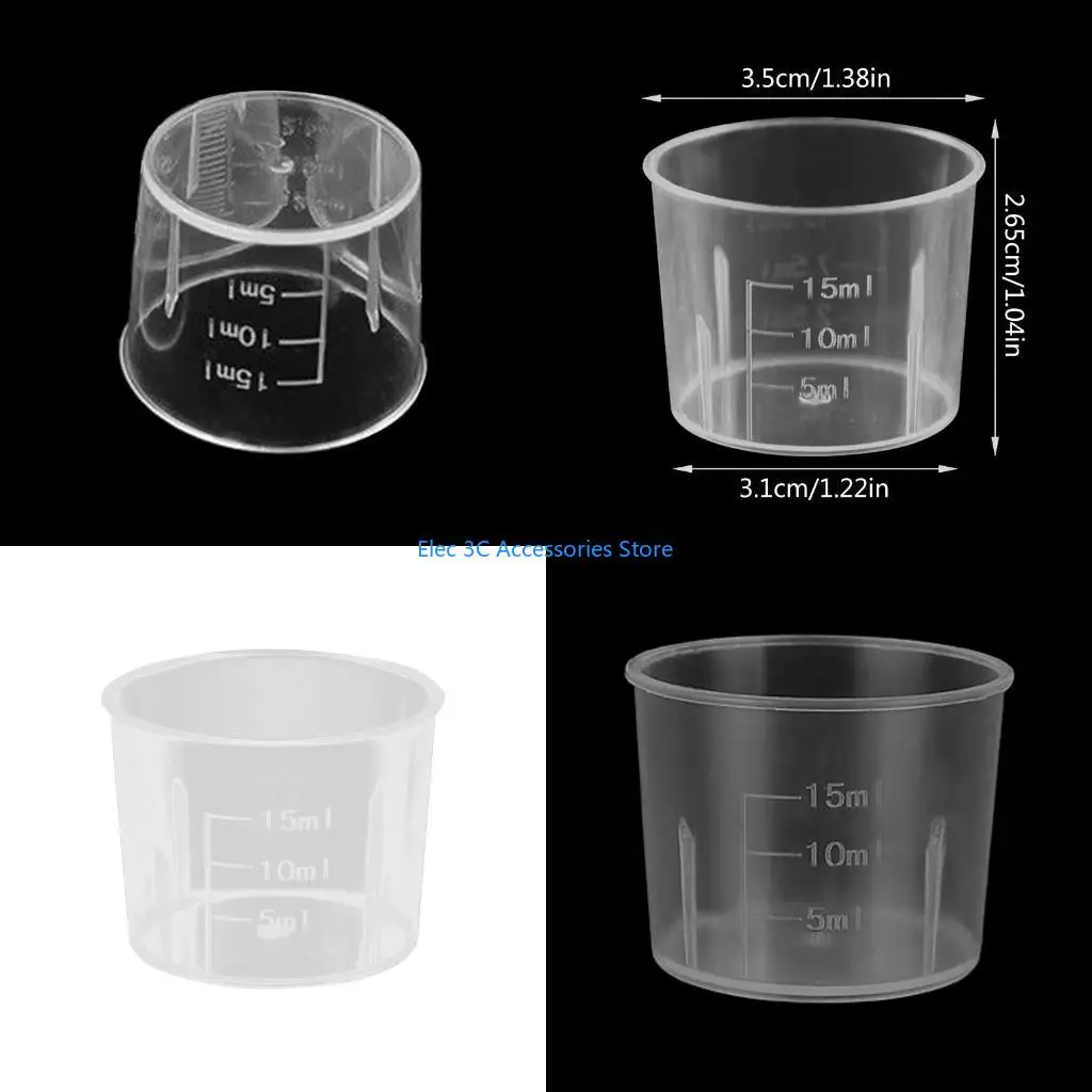 Y51A Y51A 10Pcs Clear Scaled Measuring Cups Lab Graduated Beakers Mixing Cup for Baking - Aliexpress Deal
