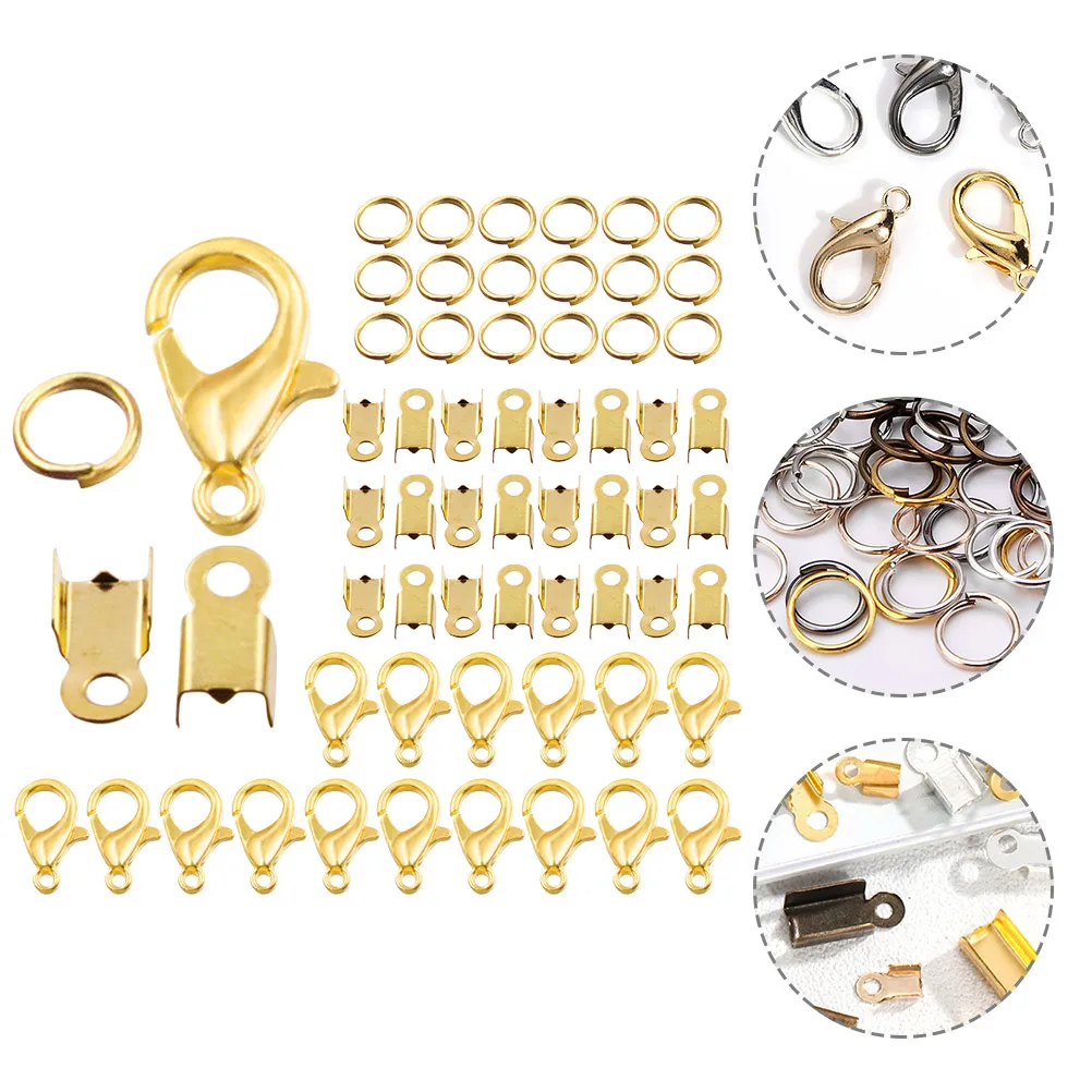 

Jewelry Accessories Kit Bracelet Lobsters Clasps Claw Jump Rings for Bracelets Diy Necklace Making Parts Small Charm Weaving