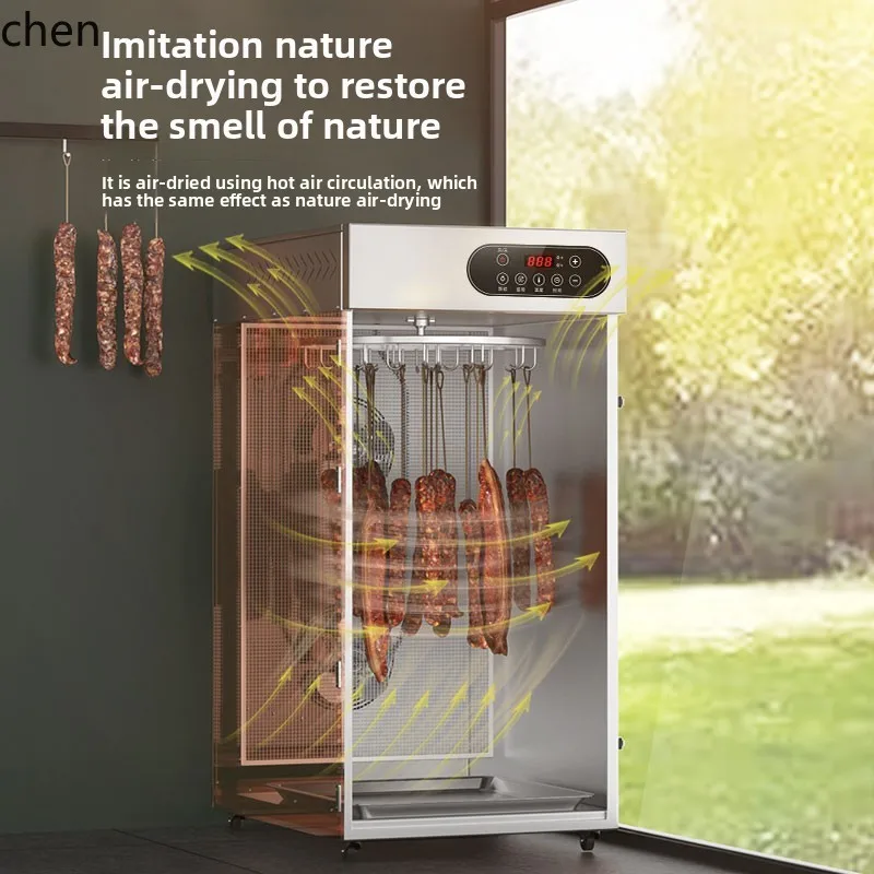 

HXL Rotary Grilled Sausage Bacon Chicken Duck Fish Beef Dryer Food Crispy Pork Belly Air Drying Box