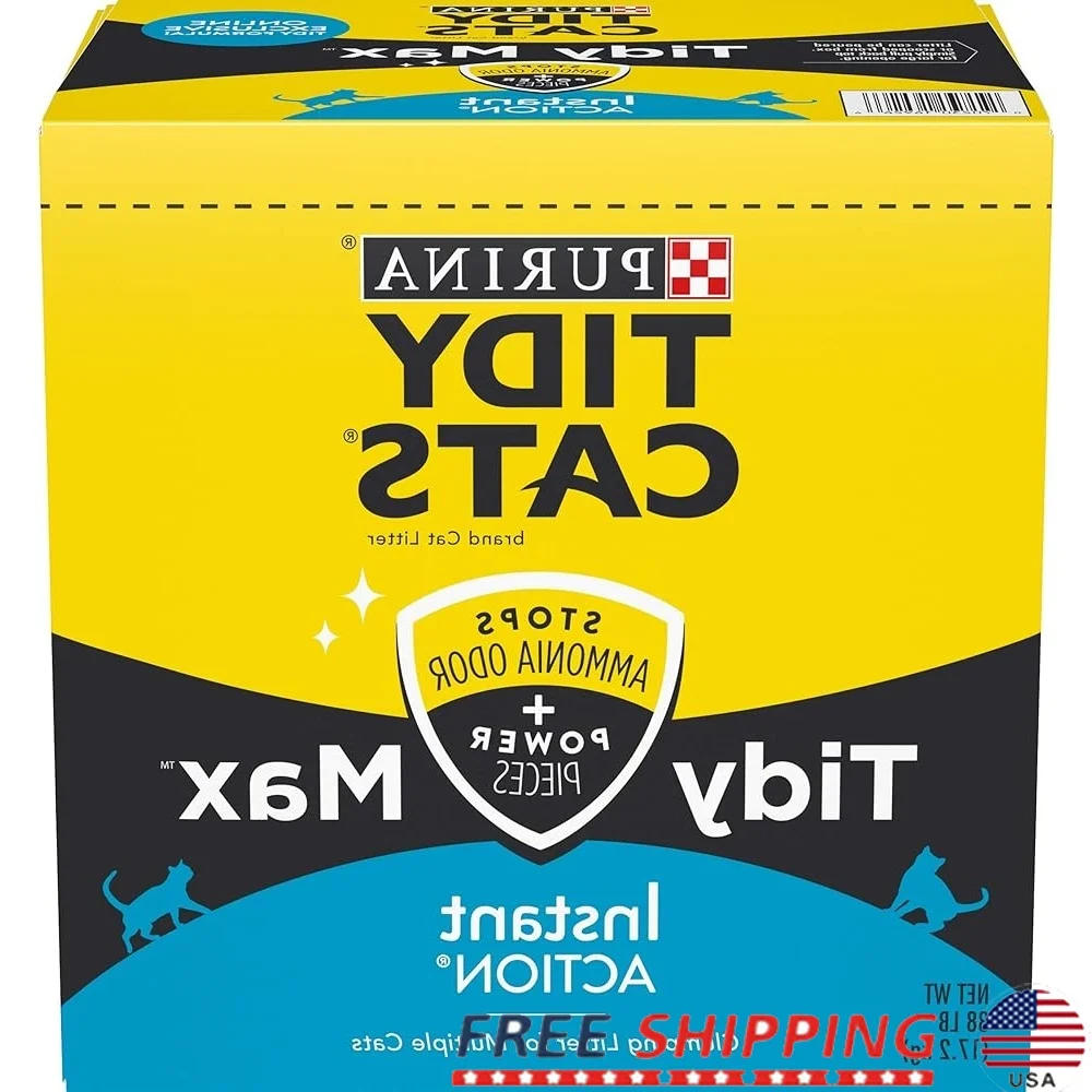 

Purina Clumping Cat Litter Instant Action Ammonia Blocker Multi Cat Odor Control 38 lb Scented Easy Scoop Absorbent
