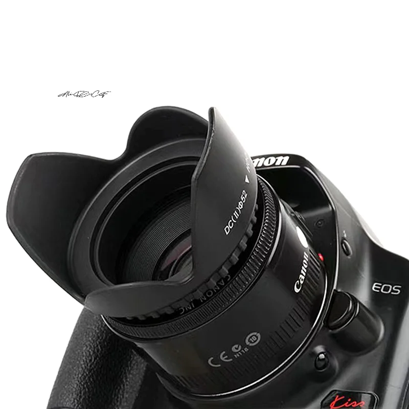 1 peça para nikon dslr slr câmera lente protetor sombra lente da câmera capa 49/52/55/58/62/67/72/77/82mm