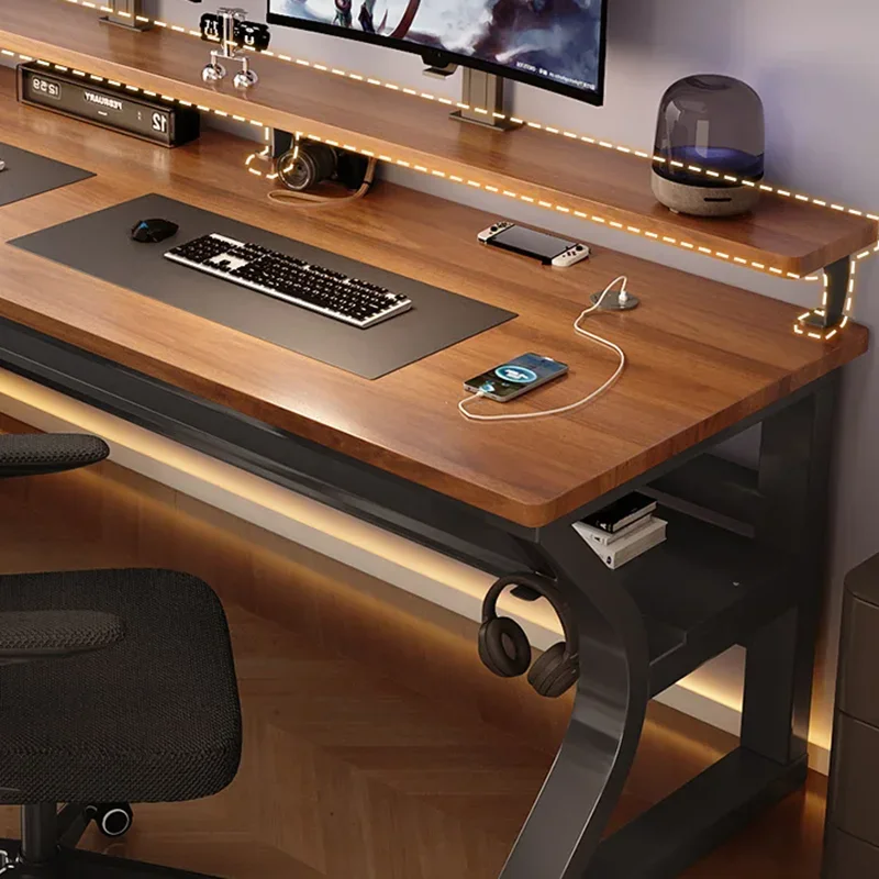 Conference Designer โต๊ะทํางานสมัยใหม่บ้านหรูหราเขียนโต๊ะคอมพิวเตอร์แล็ปท็อปความงาม Gamingtisch เฟอร์นิเจอร์ห้องนั่งเล่น