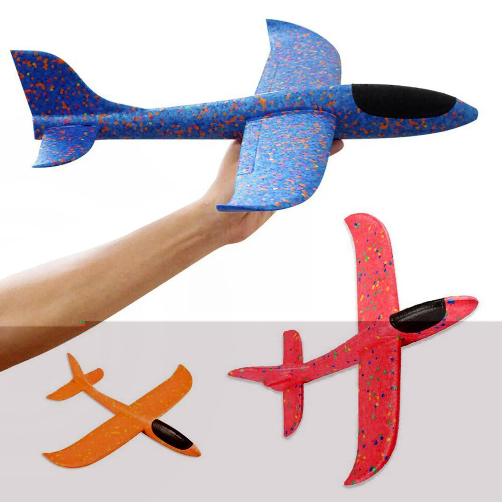 DIY Planes 38CM Hand Throw Airplane EPP Foam Launch Fly Model Aircraft Outdoor Fun Toys For Children Party Game Gifts