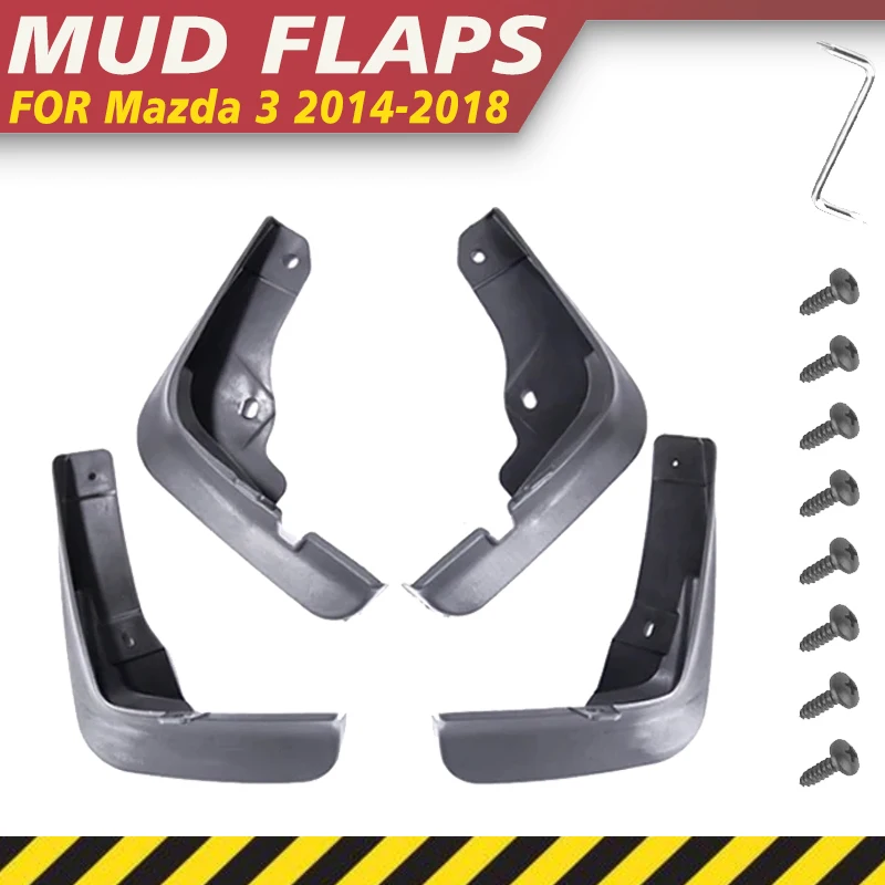 

Mudguards For Mazda 3 BM Axela Hatchback 2014-2018 Mudflaps Fender Flares Mud Flap Splash Guards Cover Wheel Parts Accessorie