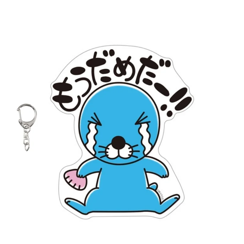 Lovely Products 2026 Bonobono Anime6CM Acrylic Keychain Bag Pendant Chipmunk Raccoon Fishing Cat Bag Acrylic KeyRing Fans Gifts