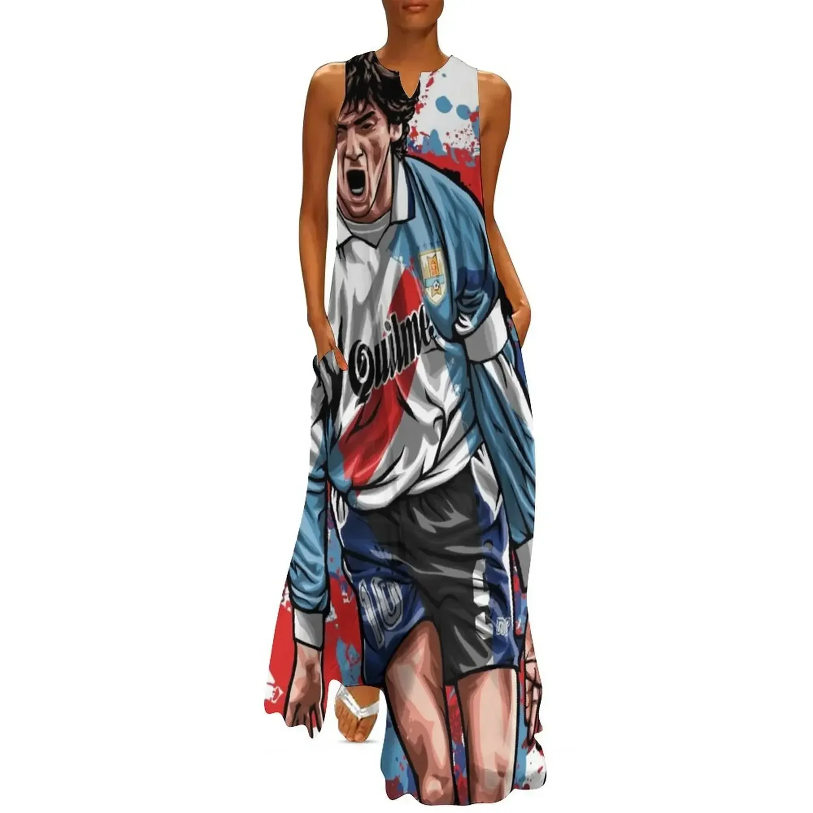 

The Uruguayan Prince: Enzo Francescoli Long Dress beach dresses Dress for pregnant women women's elegant loose dresses Dress