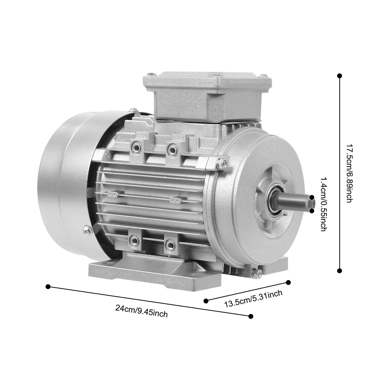 Elektromotor Hoogvermogen Enkelfasige/Driefasige Asynchrone Motor voor Machinebouw