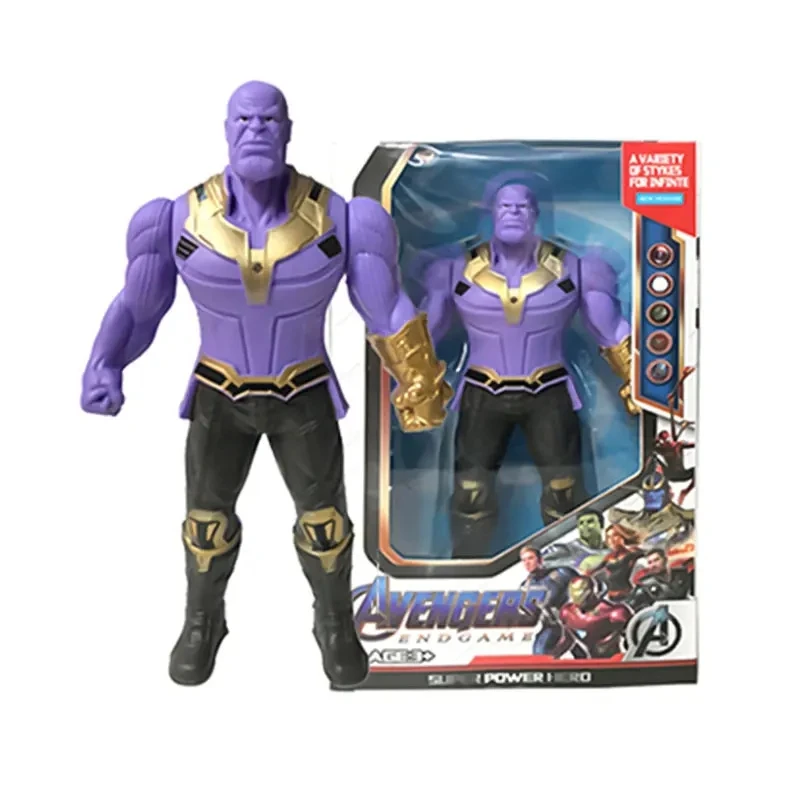 2026 Marvel Spiderman Hulk Ironman Anime Action Figure Toy Christmas Gift Pvc Movable Joints Luminous Doll Collection Model Toy - view 4